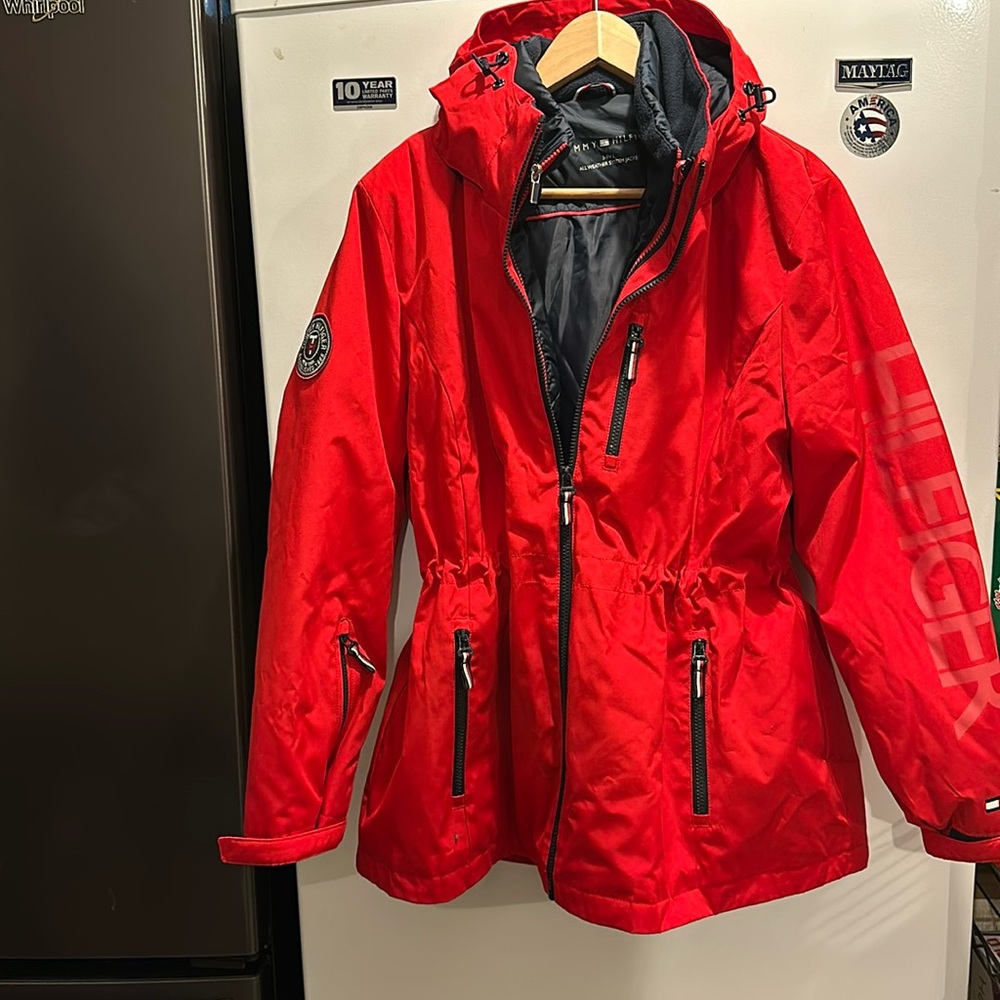 Tommy Hilfiger 3 in 1 Red Women’s Coat Jacket XL New No Tags